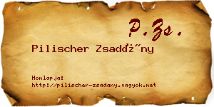 Pilischer Zsadány névjegykártya